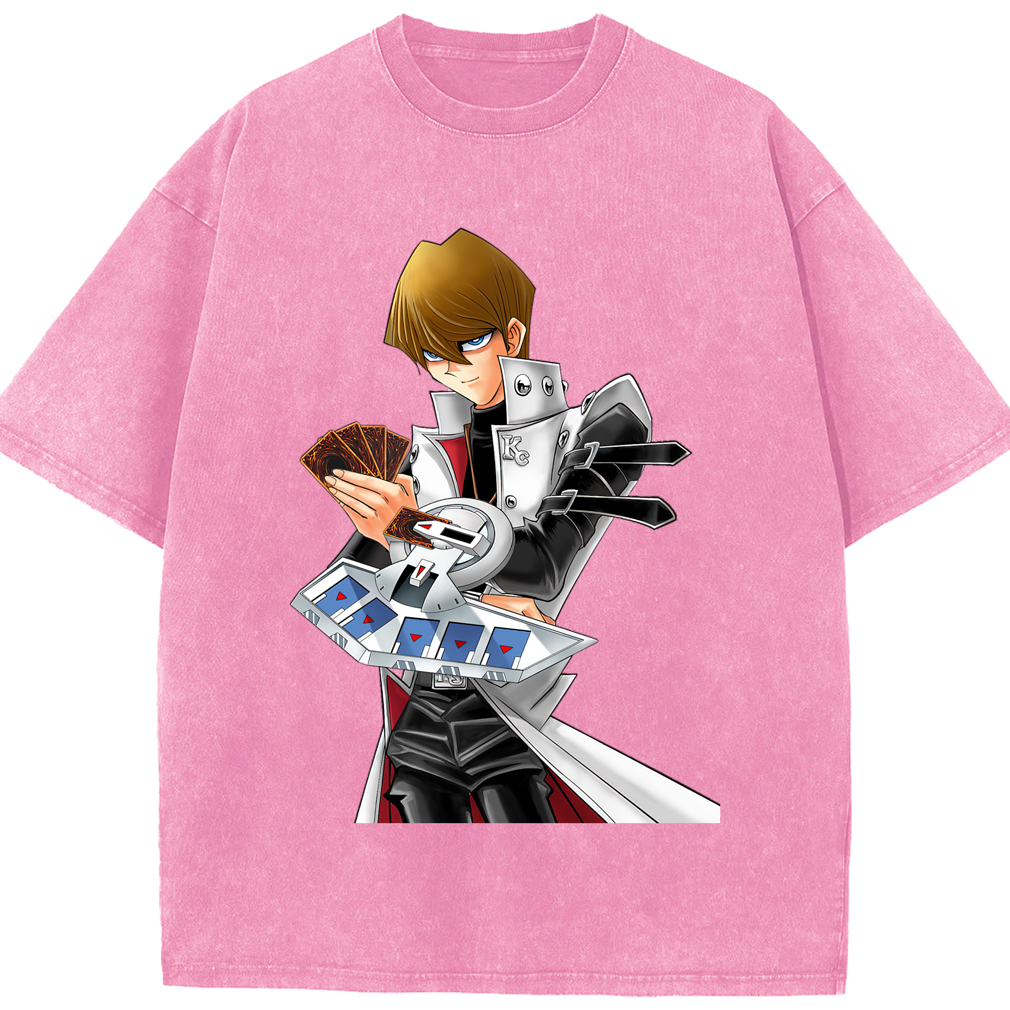 （画像用） 遊☆戯☆王 Yu-Gi-Oh! 綿100% ヴィンテージ風 半袖Tシャツ（フロントプリント）